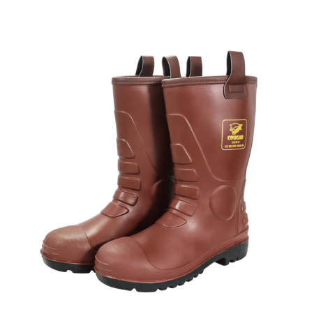 Sepatu Safety Boots Brown Cougar 1916 Toecap