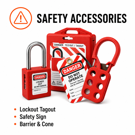 lockout tagout | safety sign | barrier cone