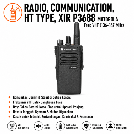 HT Motorola XiR P3688 Original & Garansi Resmi