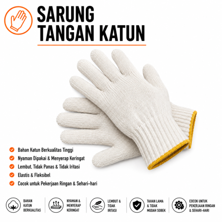 sarung tangan katun untuk tambang