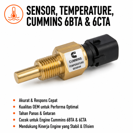 sensor temperature cummins 6bta & 6tca